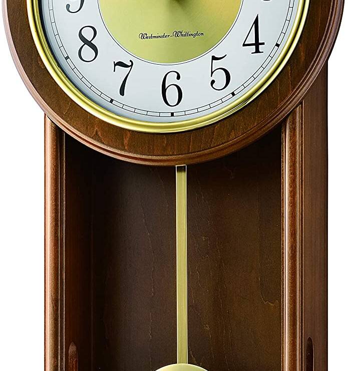 Horloge murale en bois avec balancier - Seiko - QXH073BN